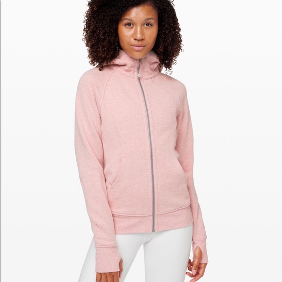 lululemon athletica Tops - Lululemon Heathered Mink Berry Scuba Hoodie